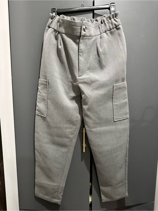 Zara Pants - Zara Women’s High waist Light Gray Cargo Pants